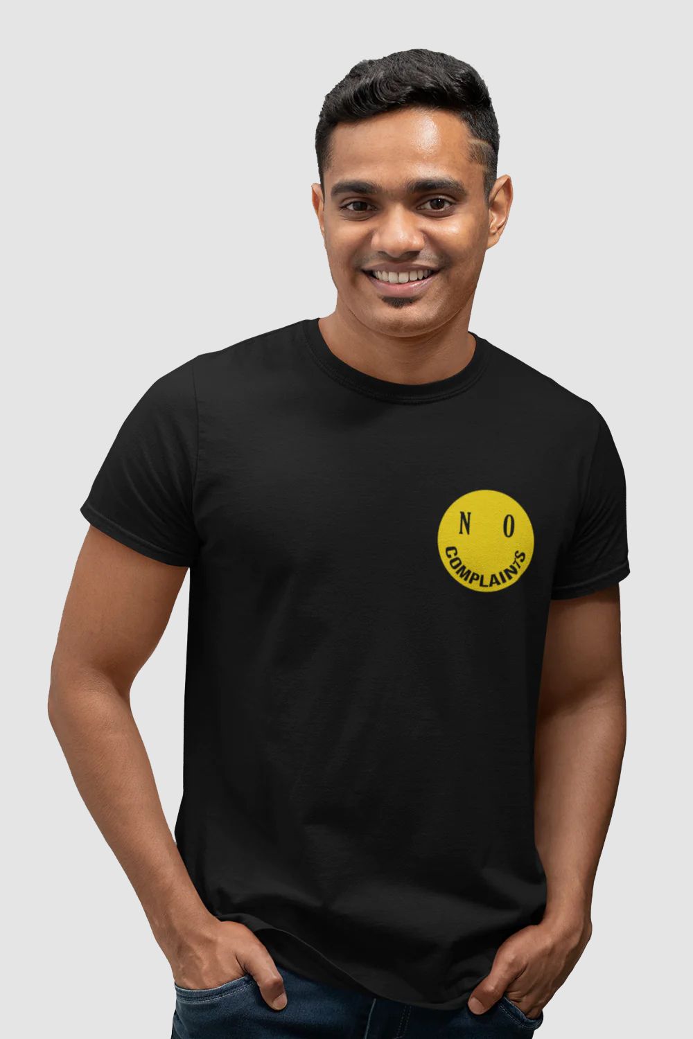 No Complaints Graphic Printed Black Tshirt