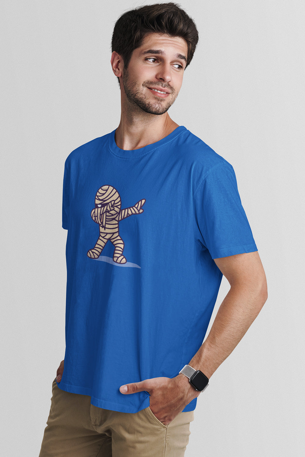 Mummy Dab Graphic Printed Blue Tshirt