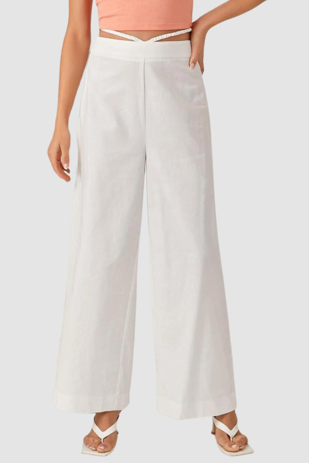 One Step Closer White Trouser