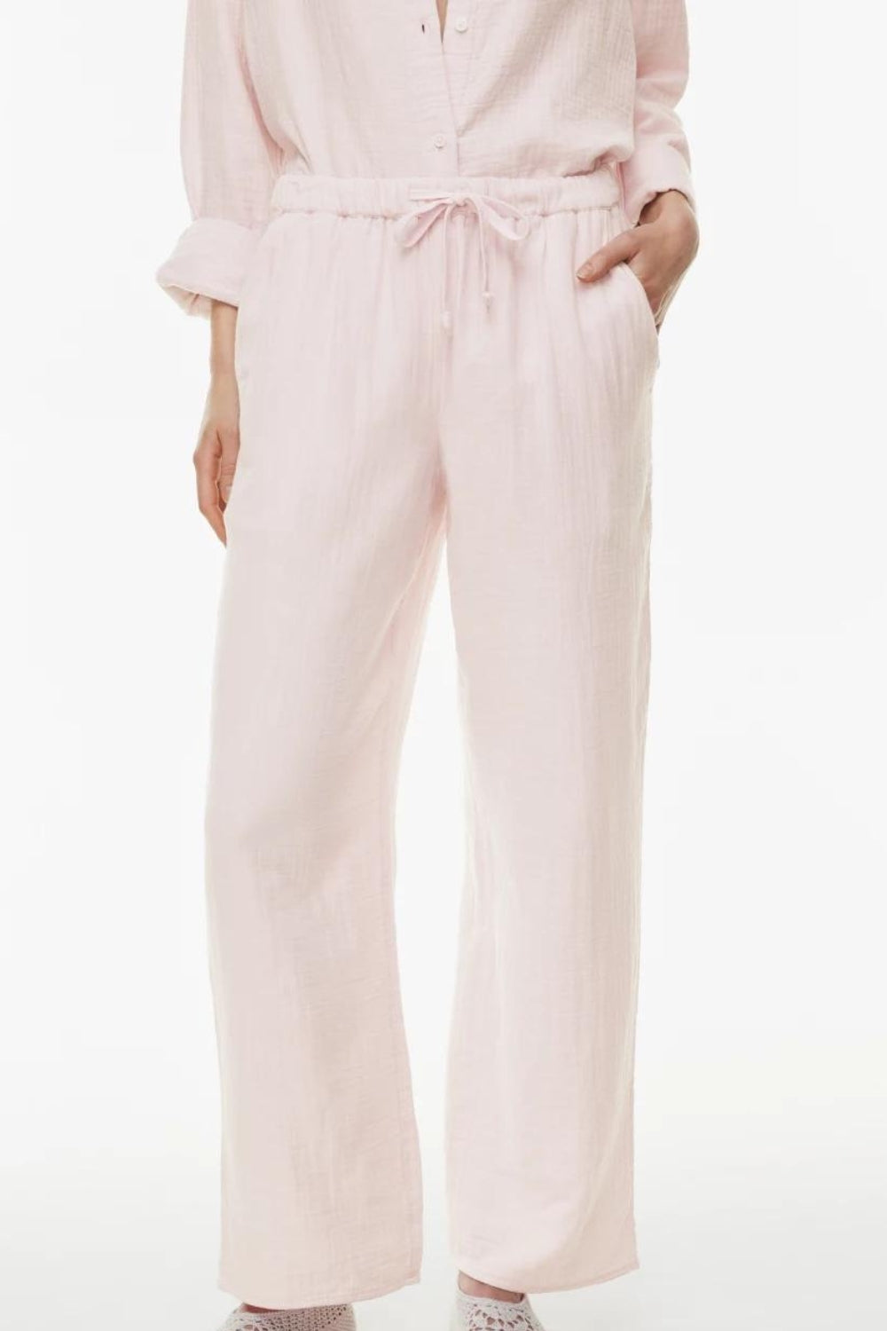 Plume baby pink trouser
