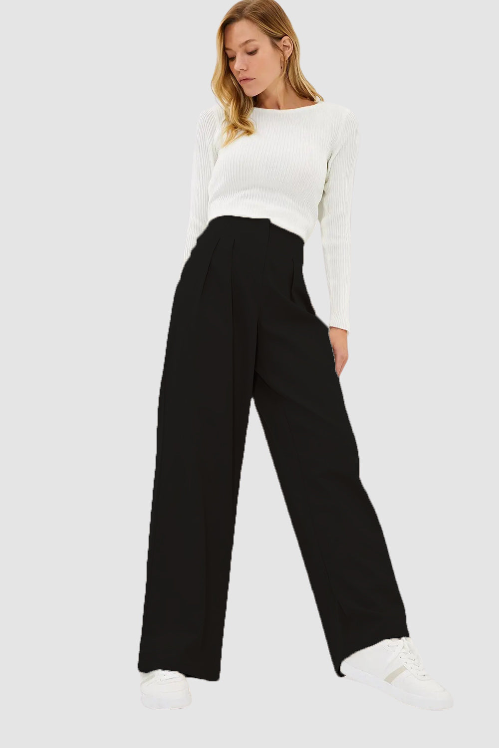 Pleats Culotte Trousers