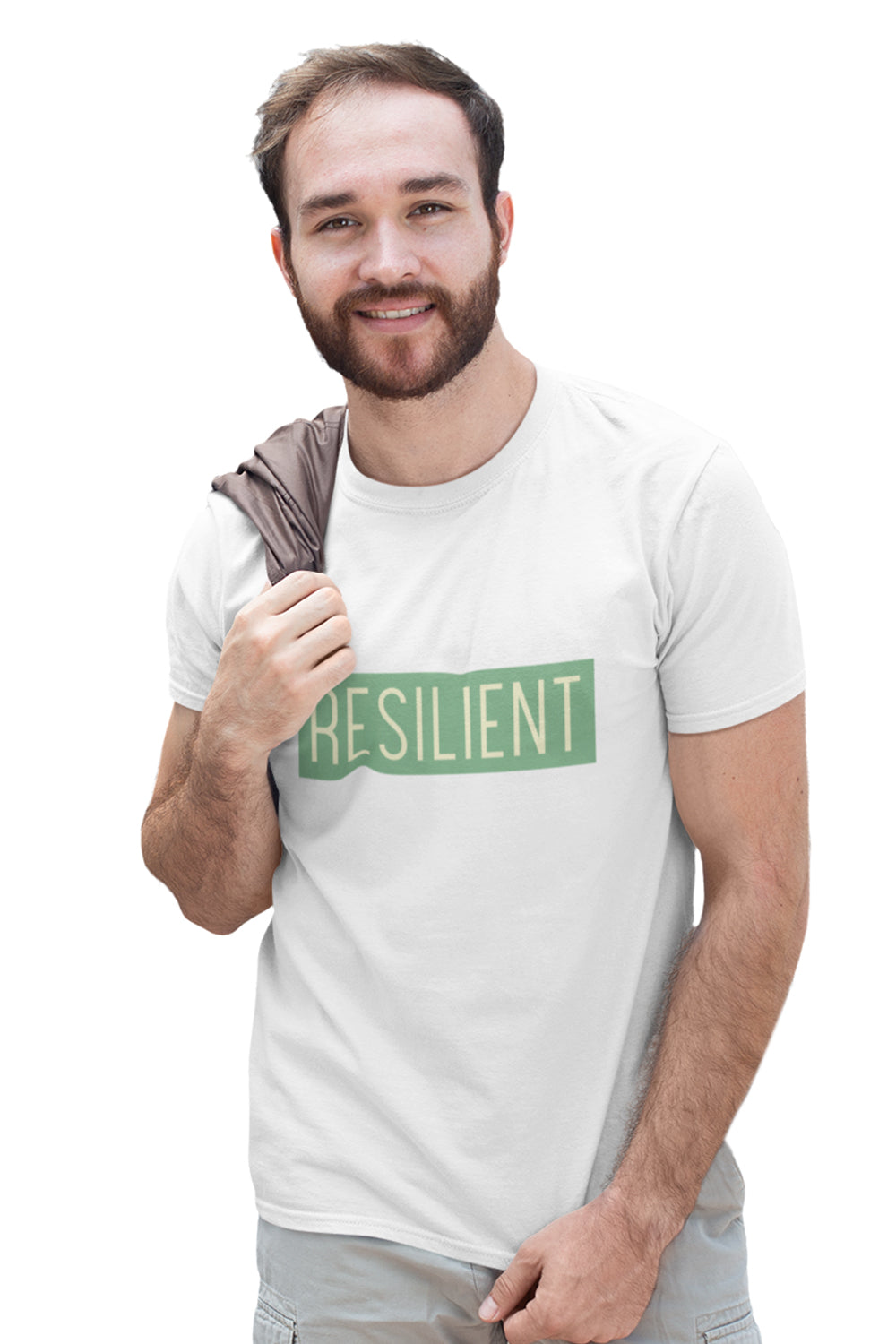 Resilient Graphic Printed White Tshirt