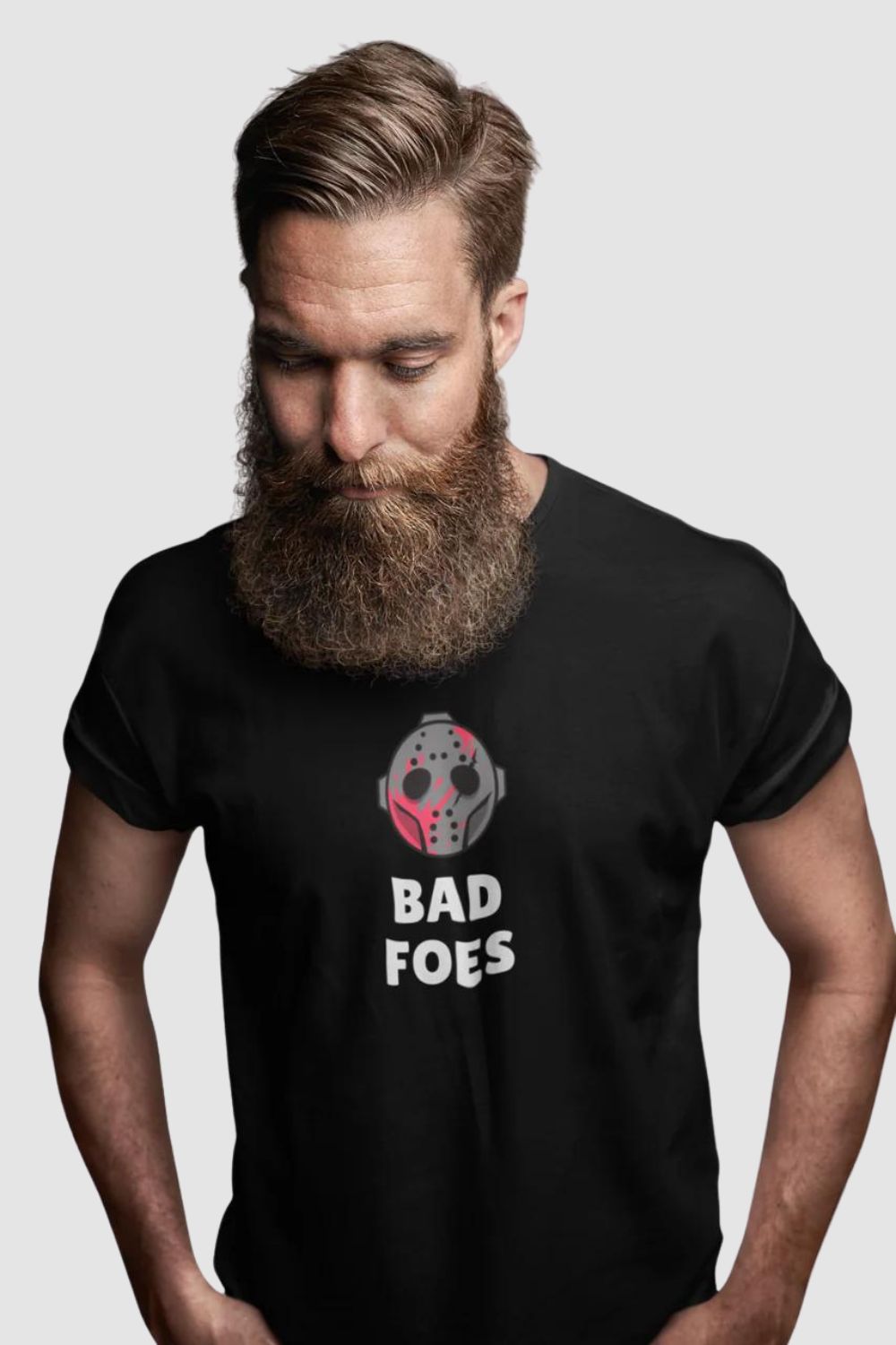Bad Foes Graphic Printed Black Tshirt