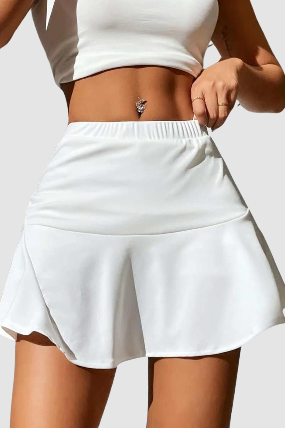 No Way White Skirt