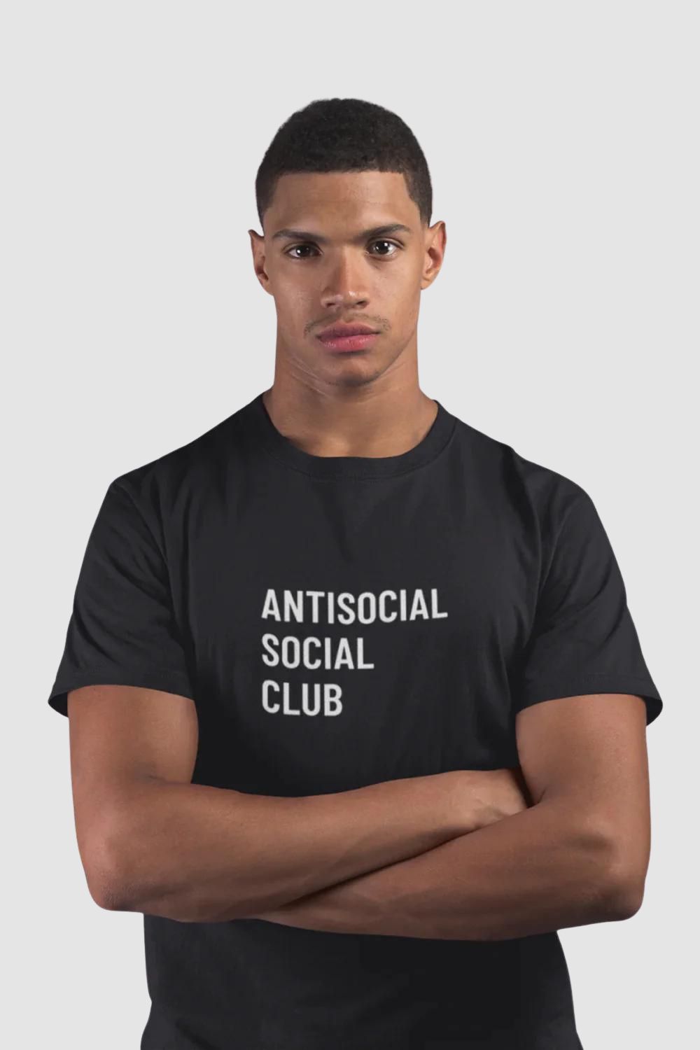 Antisocial Social Club Graphic Printed Black Tshirt