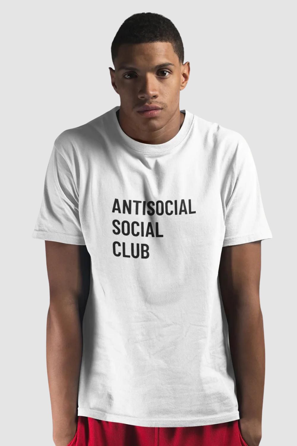 Antisocial Social Club Graphic Printed White Tshirt