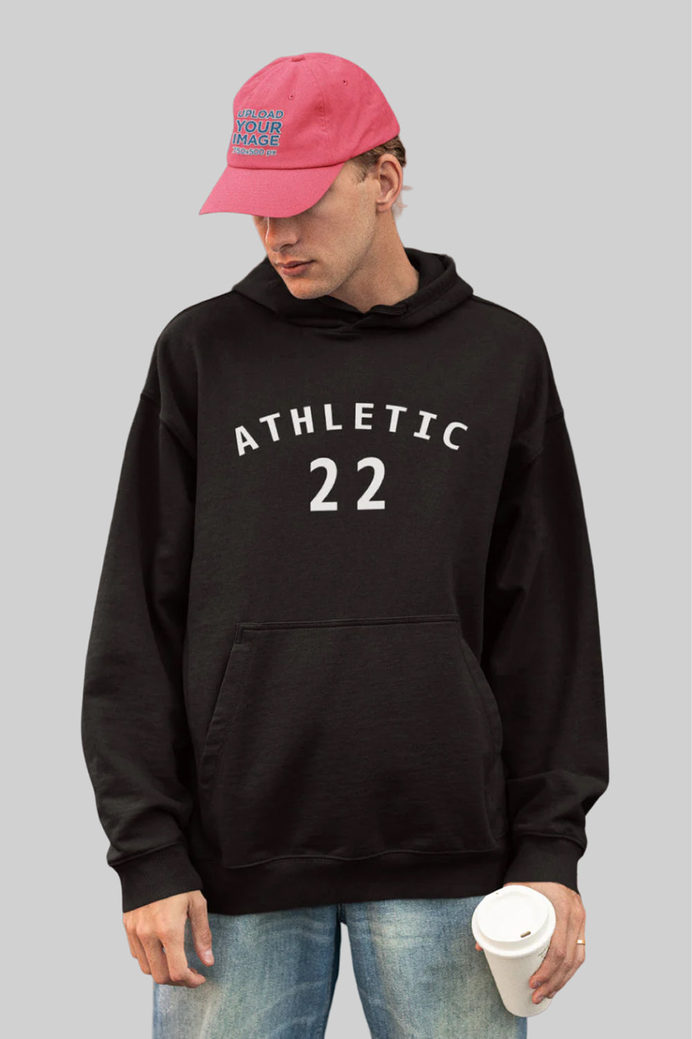 Athletic Premium Non Zipper Black Hoodie