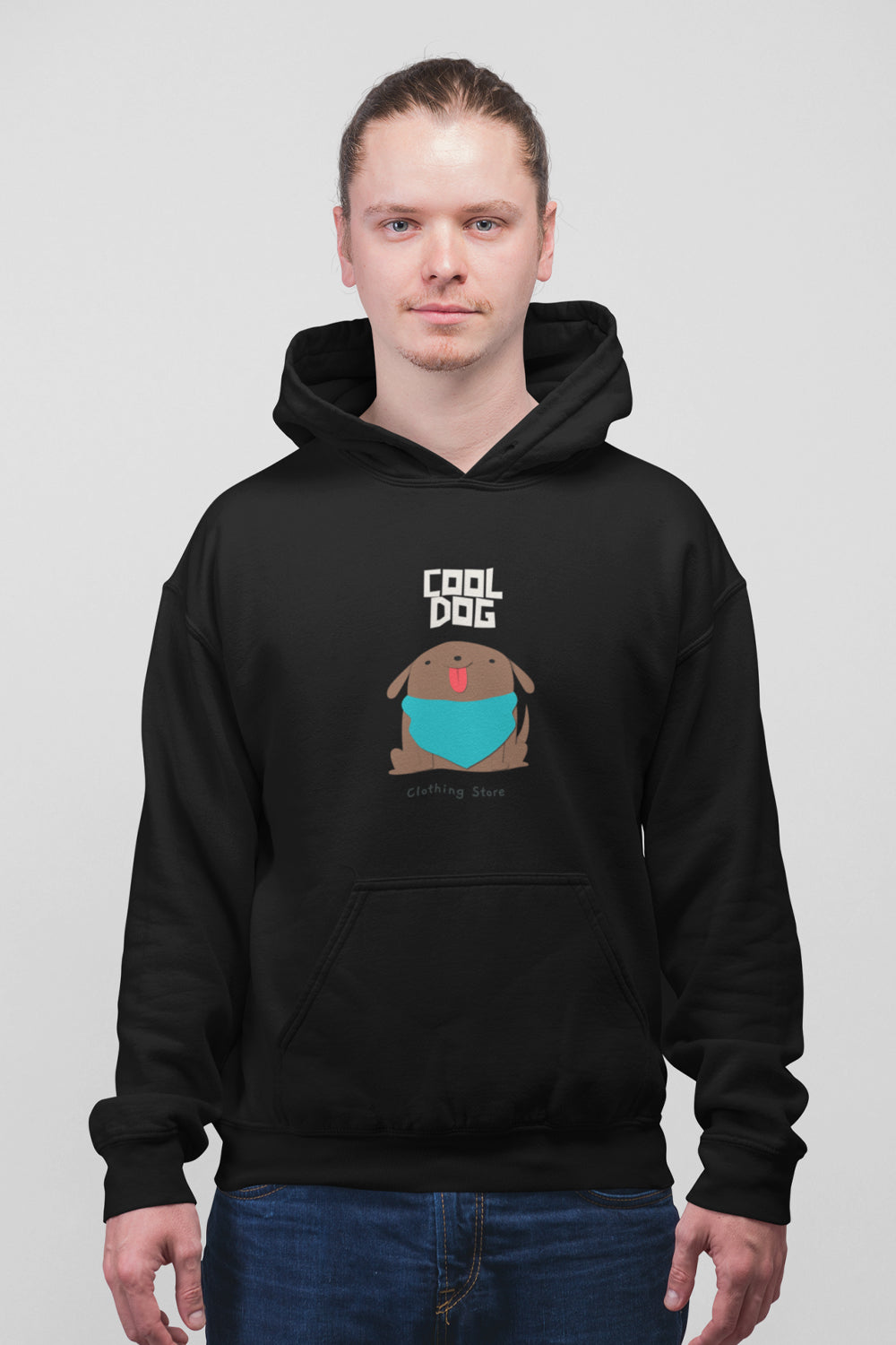 Cool Dog Premium Non Zipper Black Hoodie