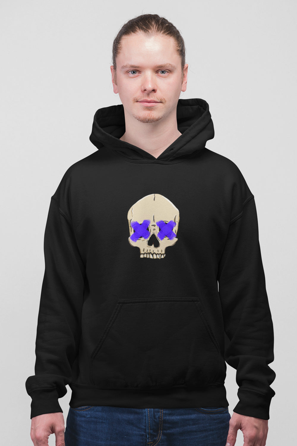 Punk Skull Premium Non Zipper Black Hoodie