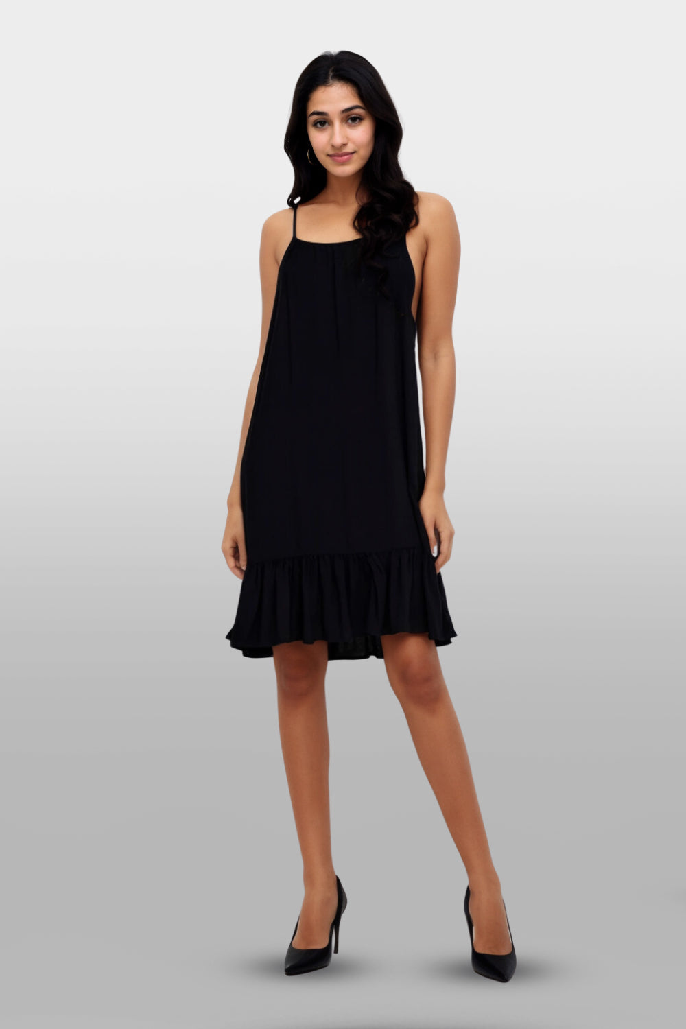 Calm Flowy Black Dress