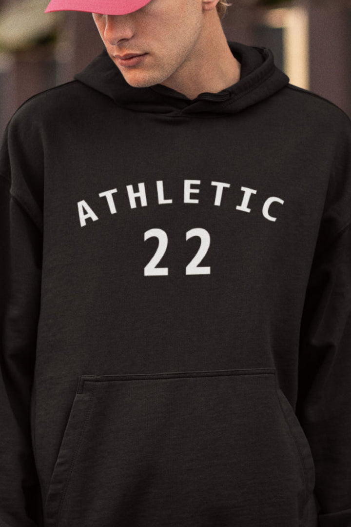 Athletic Premium Non Zipper Black Hoodie