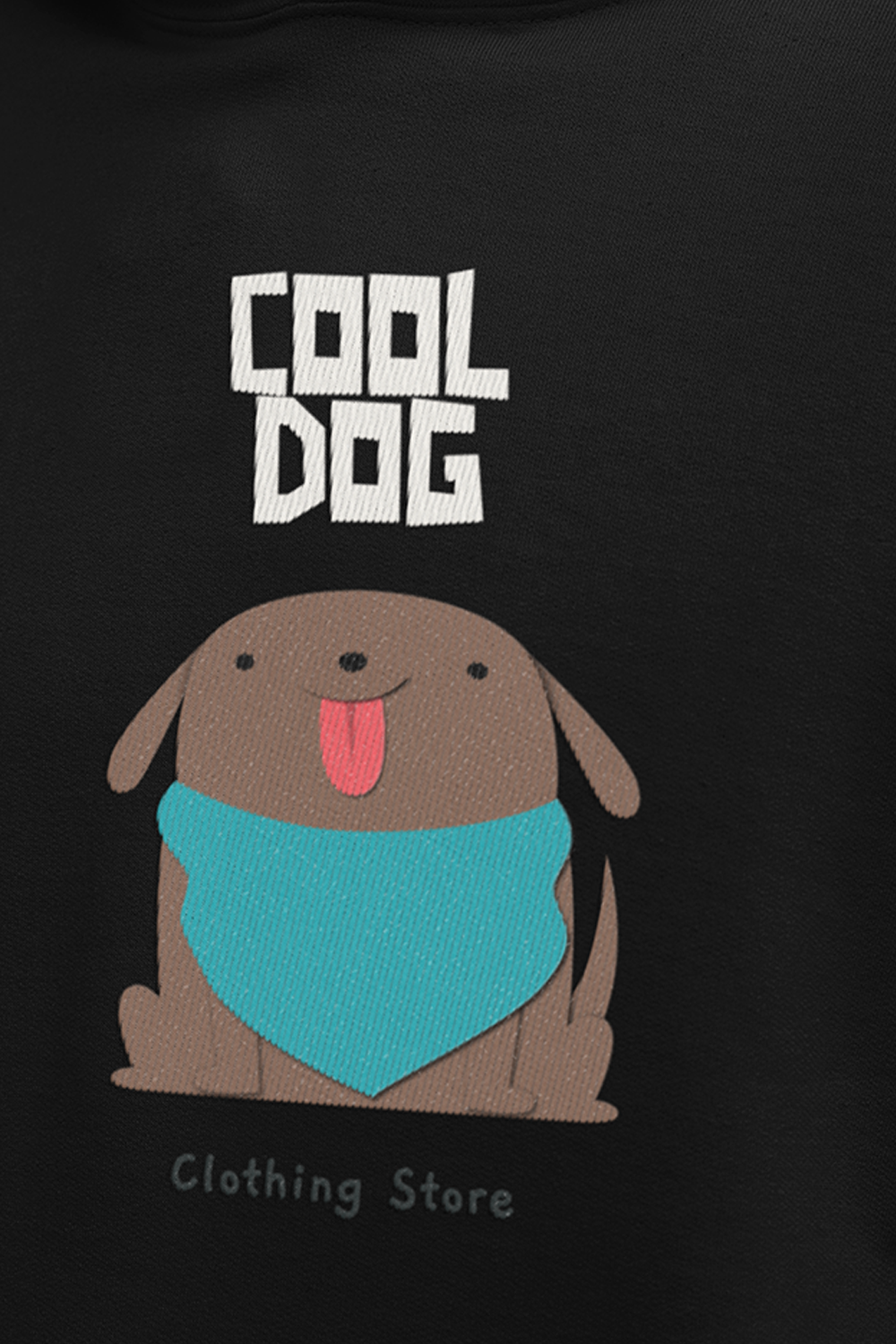 Cool Dog Premium Non Zipper Black Hoodie