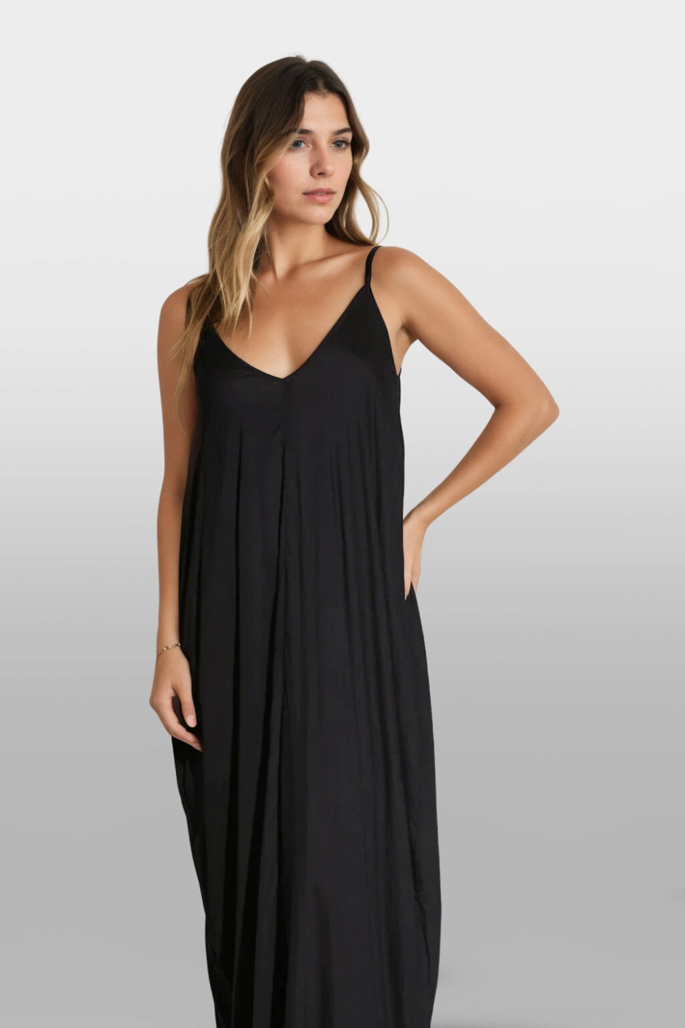 Ferris Maxi Black Dress