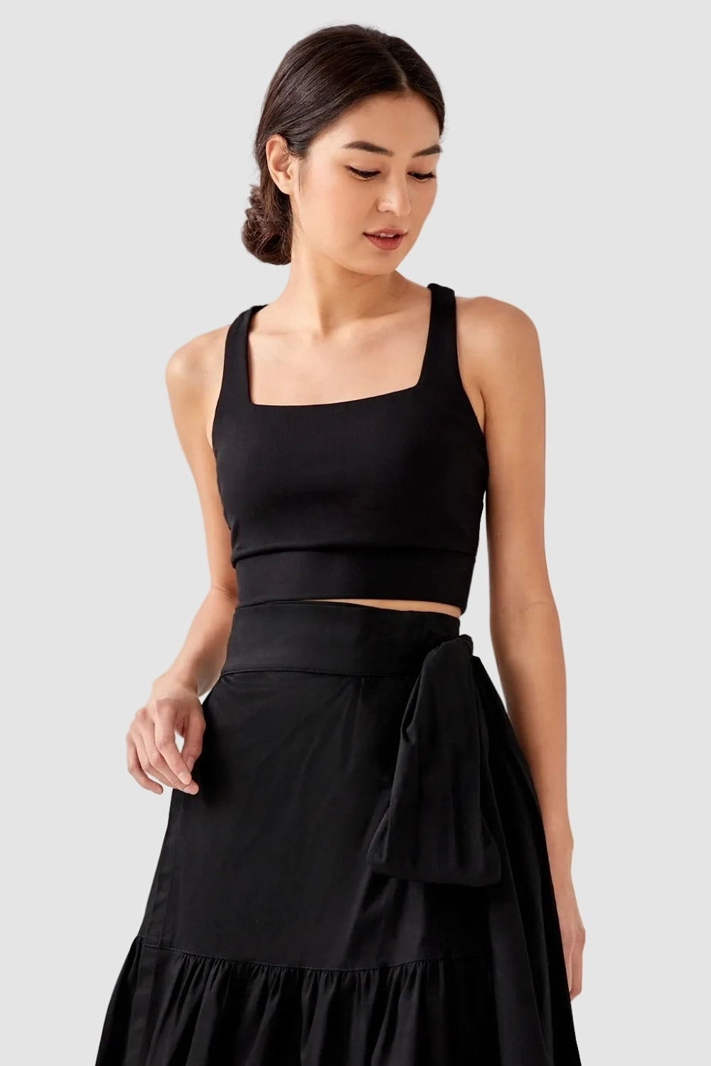 Rose Black Top
