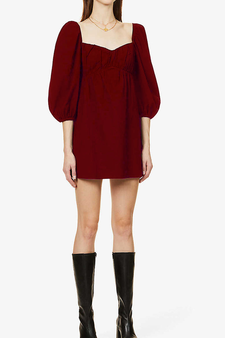 Sweetheart Symphony Dress Maroon