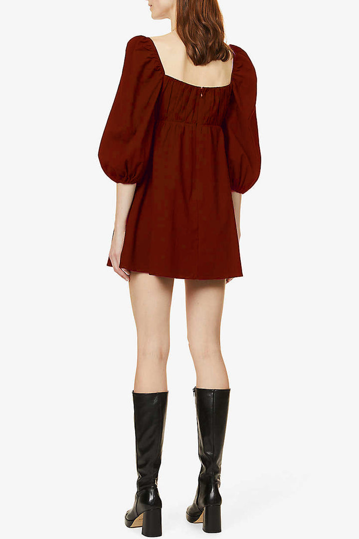 Sweetheart Symphony Dress Maroon