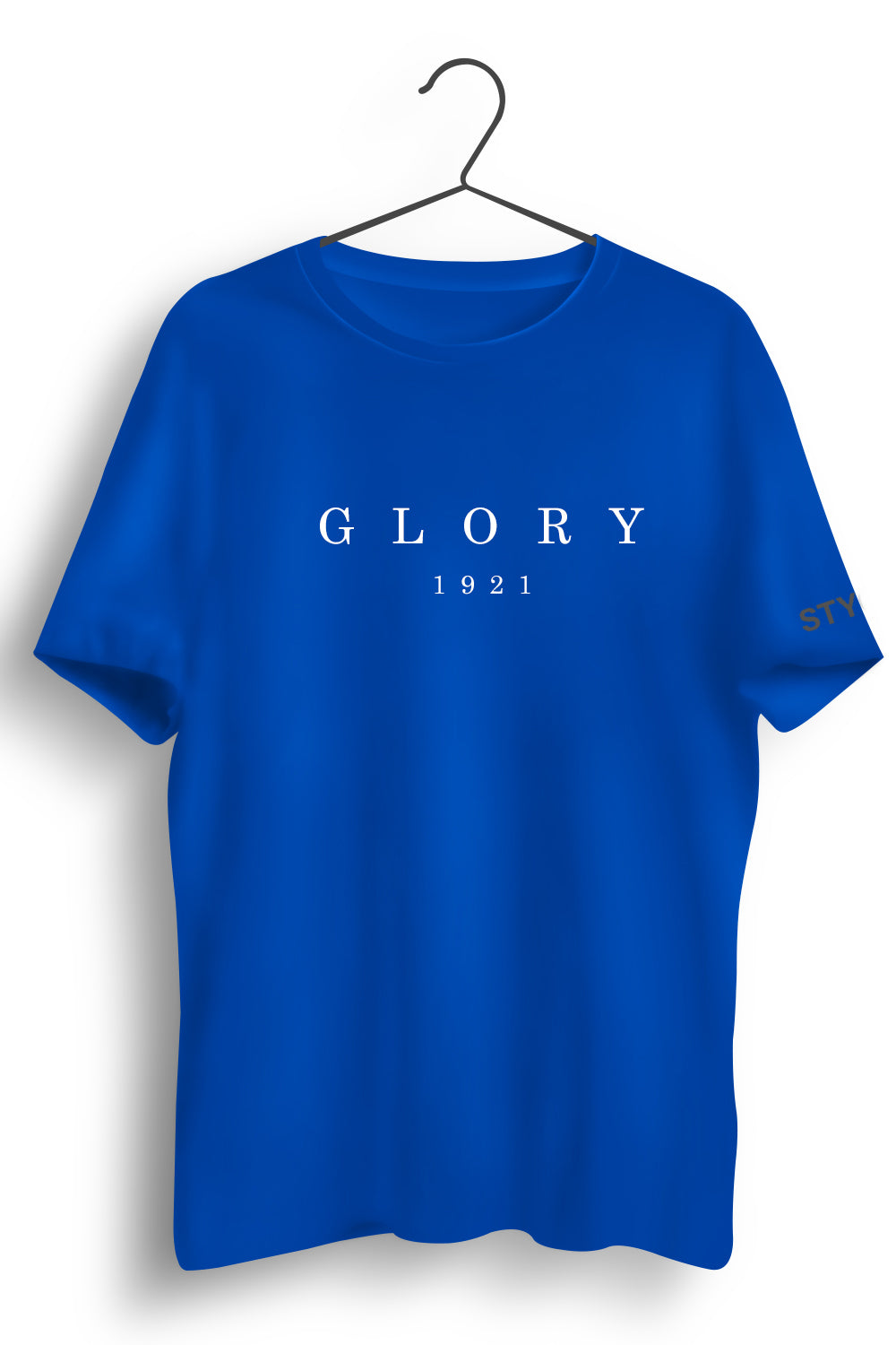 Glory Graphic Printed Blue Tshirt