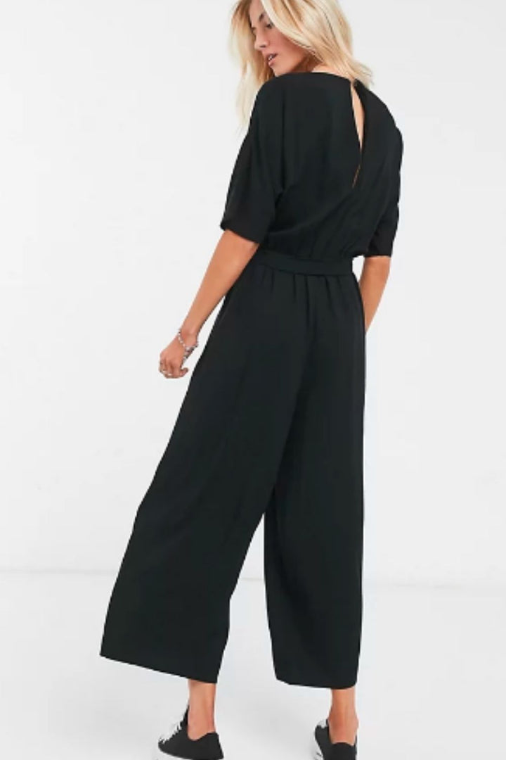 Go With The flow Black Jumpsuit