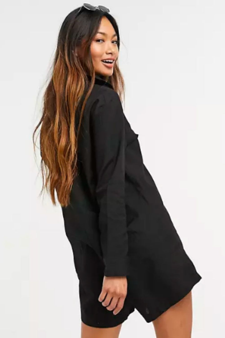 Good With Confidence Black Romper