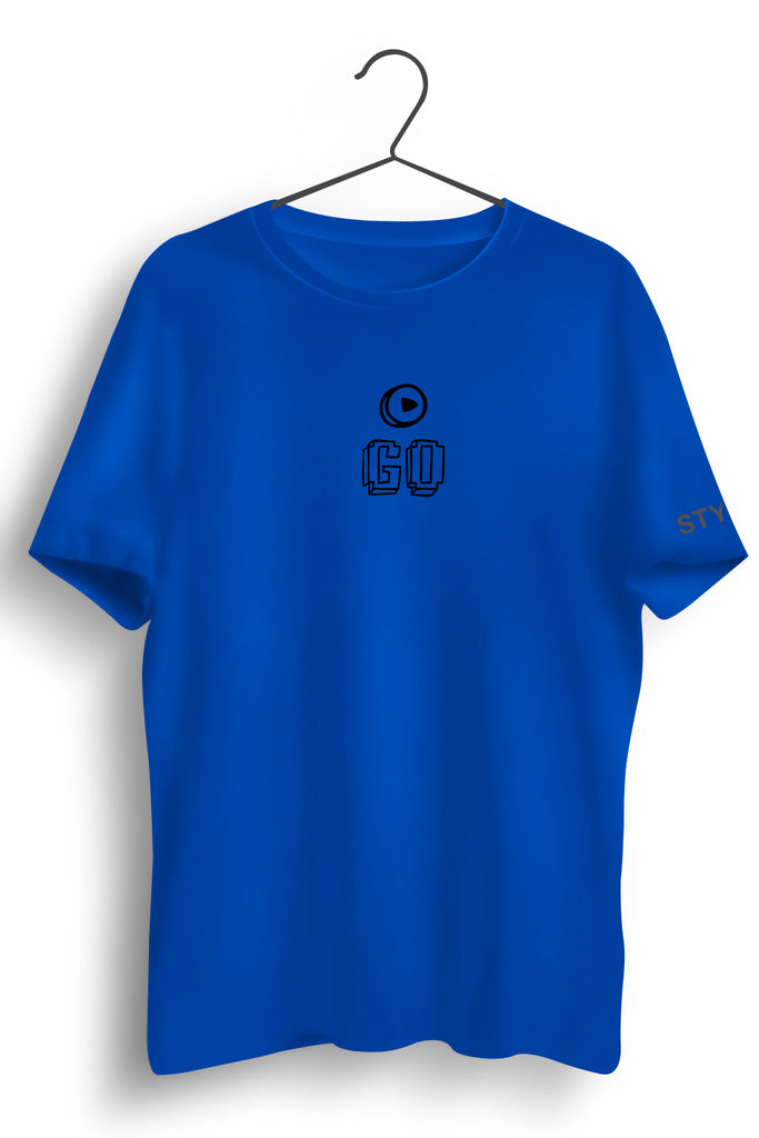 Go Play Graphic Printed Blue Tshirt