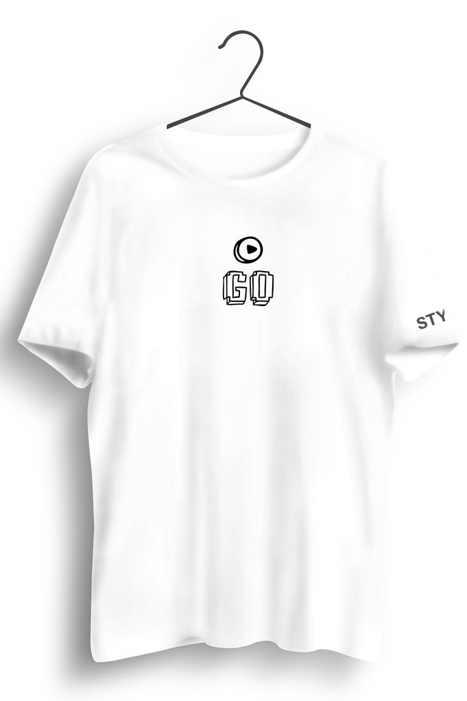 Go Play Graphic Printed White Tshirt