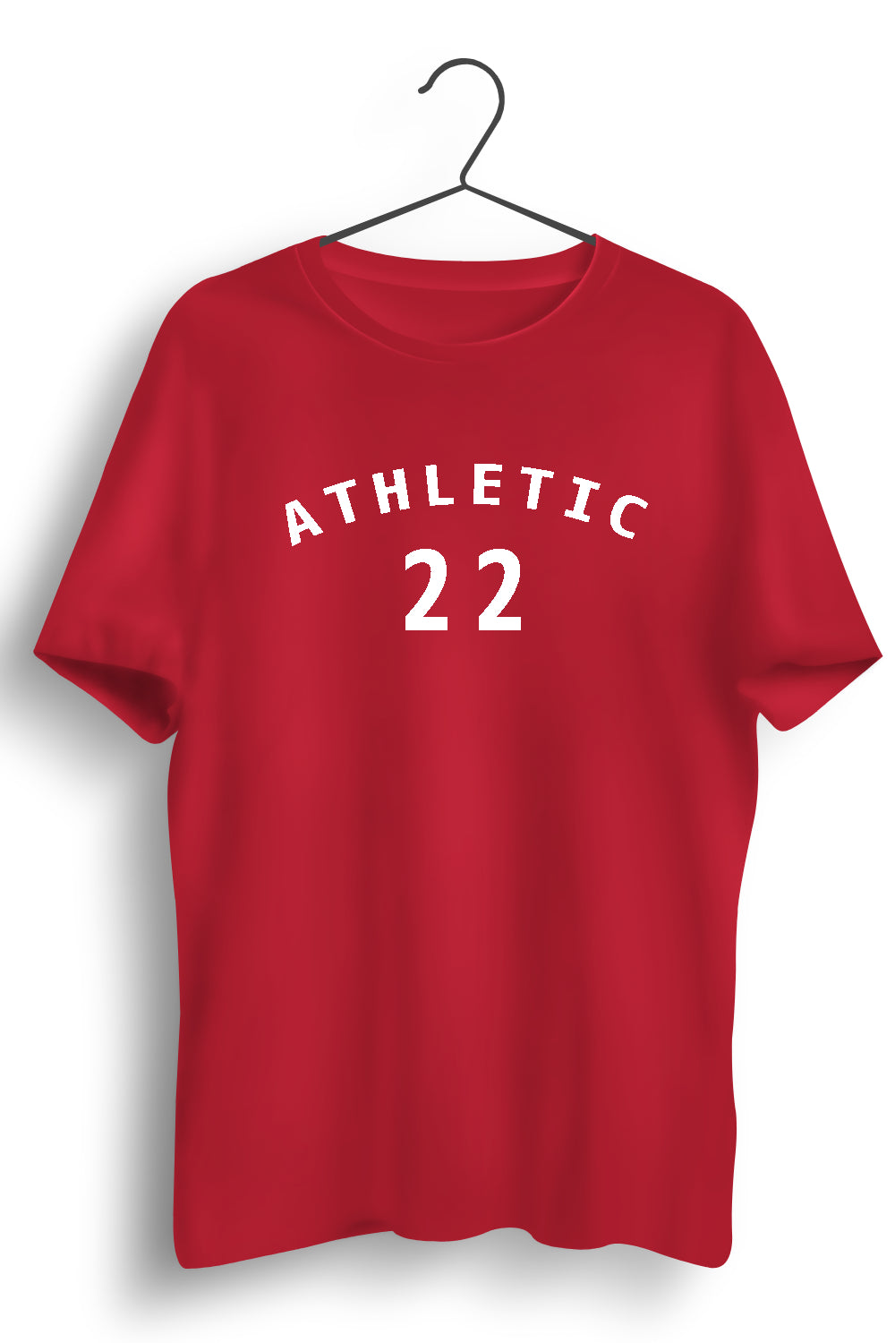 Athletic 22 Graphic Printed Red Tshirt