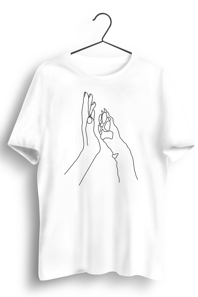 BFF Graphic Printed White Tshirt