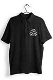 Bricks GraPhic Pocket Printed Black Polo Shirt