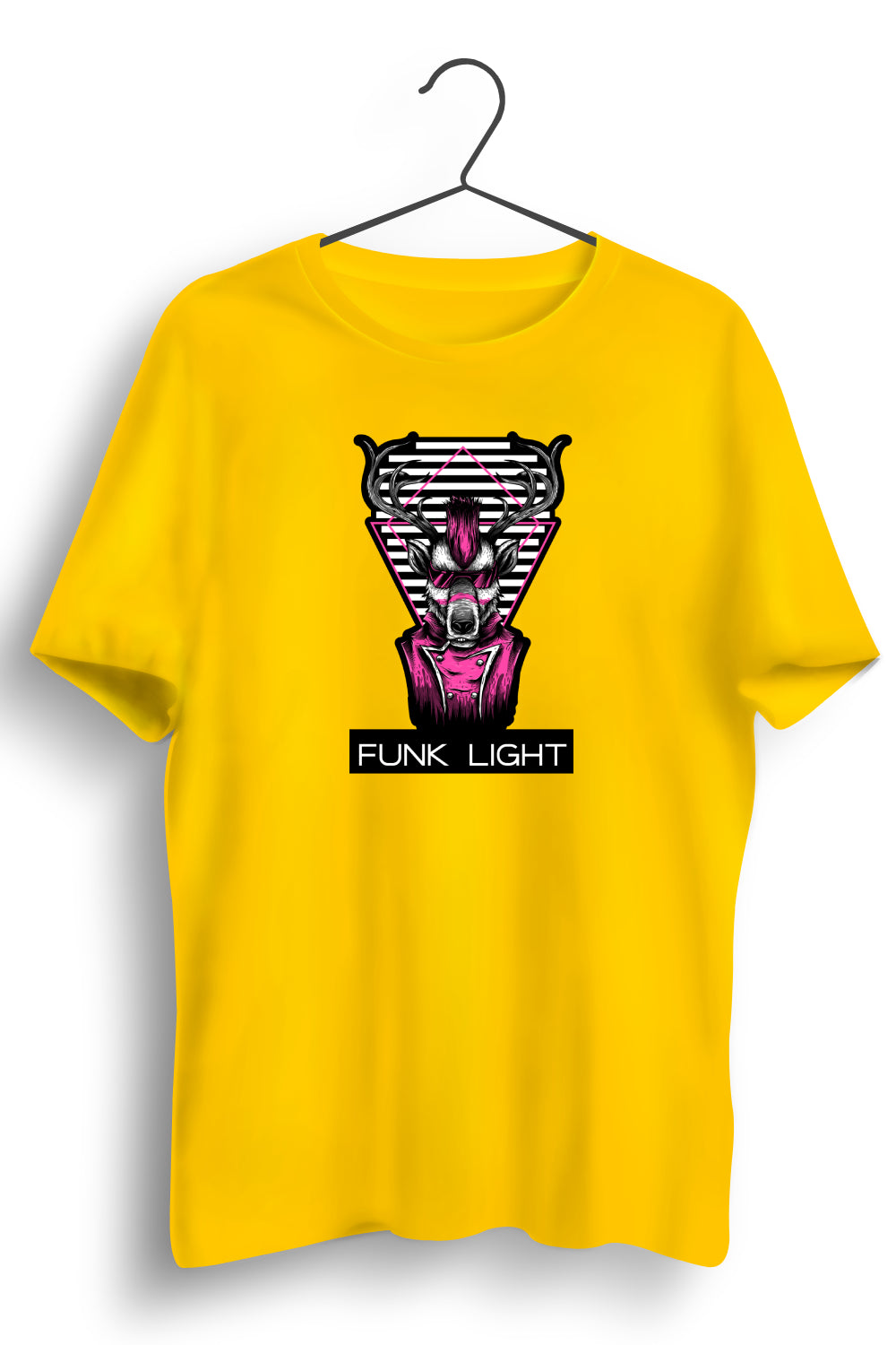 Funk Light Graphic Printed Yellow Tshirt