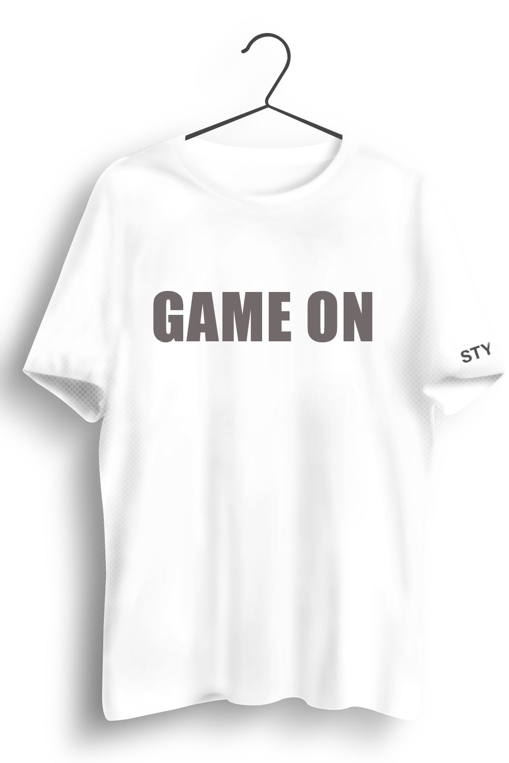 Game On Printed White Dry Fit Tee