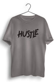 Hustle Printed Grey  Dry Fit Tee