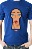 Scandal through the Keyhole - Blue Casual printed tee
