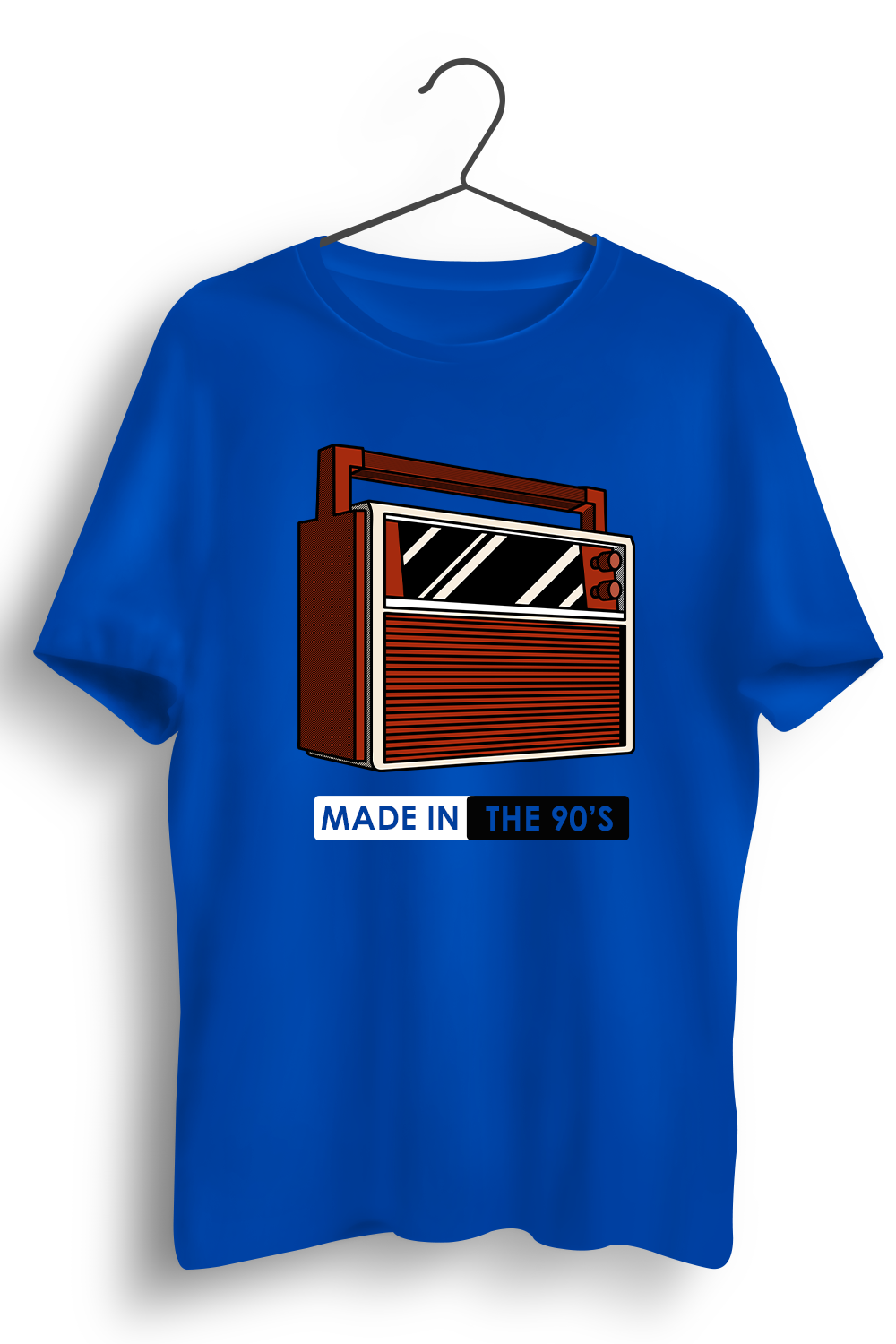 Made In The 90s Graphic Printed Blue Tshirt